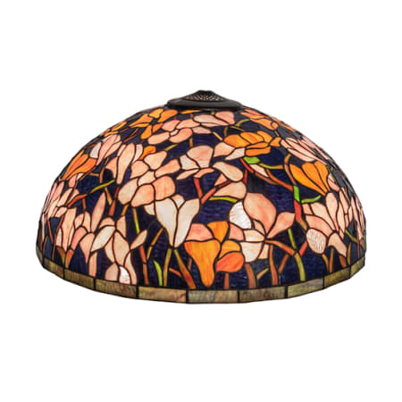 Meyda Tiffany Tiffany Magnolia 11" Tall Lamp Shade Purple / Blue / Pink / Orange