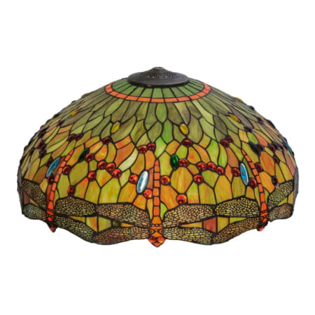 Meyda Tiffany Tiffany Hanginghead Dragonfly 11" Tall Lamp Shade Orange / Red