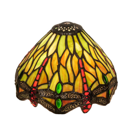 Meyda Tiffany Tiffany Hanginghead Dragonfly 5.5" Tall Lamp Shade Green / Orange / Red