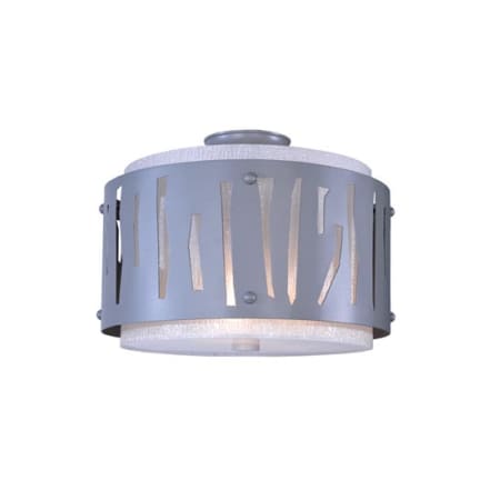 Meyda Tiffany Tortuga Luna 3 Light 16" Wide Semi-Flush Drum Ceiling Fixture Gun Metal