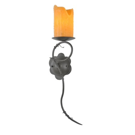 Meyda Tiffany 7" W Utana Bluffs Right Wall Sconce Wrought Iron