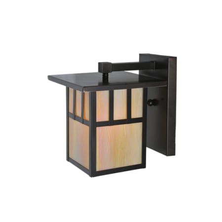Meyda Tiffany Hyde Park 11" Tall Wall Sconce Craftsman Brown