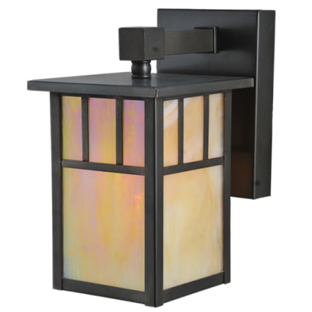 Meyda Tiffany Hyde Park 9" Tall Wall Sconce Craftsman Brown