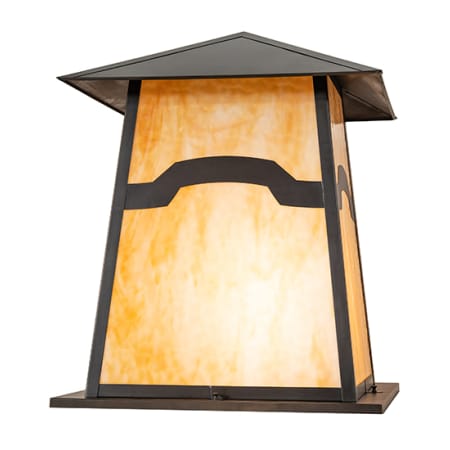 Meyda Tiffany Stillwater 2 Light 30" Tall Pier Mount Post Light Craftsman Brown