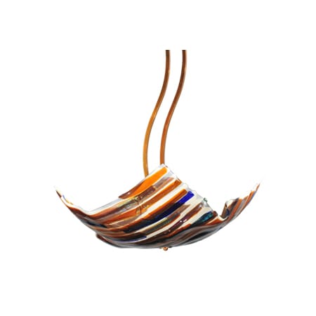 Meyda Tiffany Metro Fusion 3 Light 28" Wide Pendant Transparent Copper