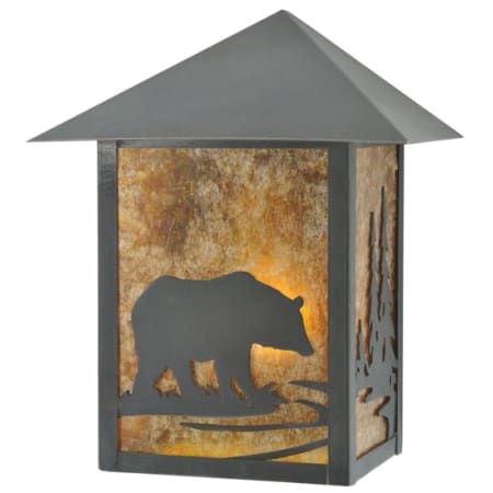 Meyda Tiffany Seneca 11" Tall Wall Sconce Craftsman Brown