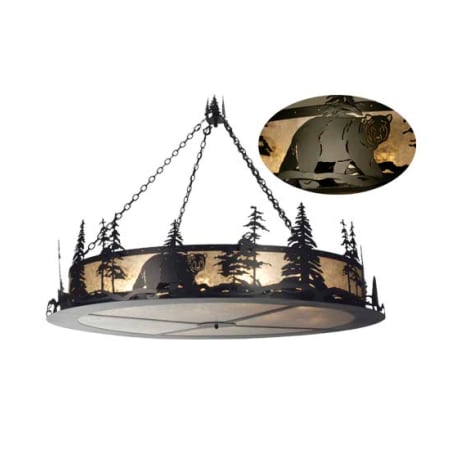 Meyda Tiffany Bear at Dusk 12 Light 67" Wide Drum Chandelier N/A
