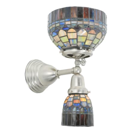 Meyda Tiffany Revival 2 Light 15" Tall Wall Sconce Brushed Nickel