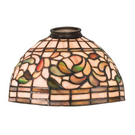 Meyda Tiffany Tiffany Turning Leaf 5" Tall Lamp Shade Craftsman Brown