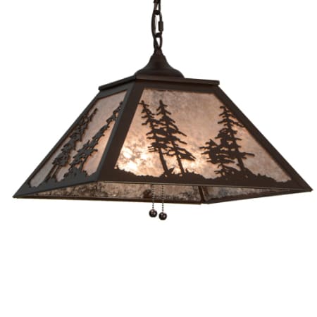 Meyda Tiffany Tall Pines 2 Light 22" Wide Pendant Cafe Noir