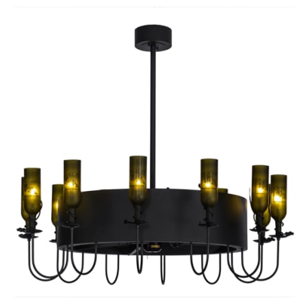 Meyda Tiffany Tuscan Vineyard 12 Light 50" Wide Chandelier Textured Black