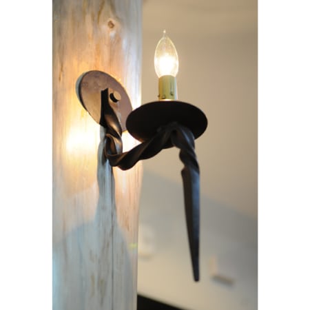 Meyda Tiffany Sussex 12" Tall Wall Sconce Hand Wrought Iron