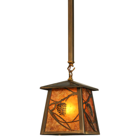 Meyda Tiffany Whispering Pines 10" Wide Pendant Antique Copper