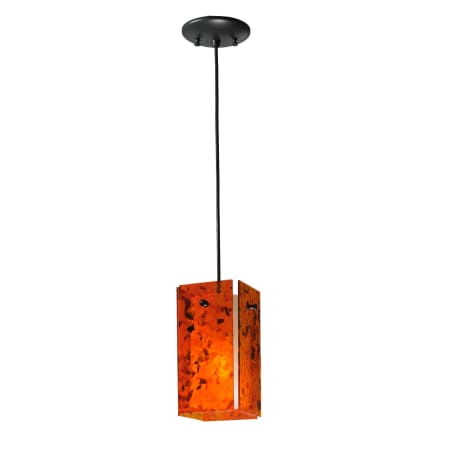 Meyda Tiffany 5" Square Quadrato Magma Mini Pendant Magma