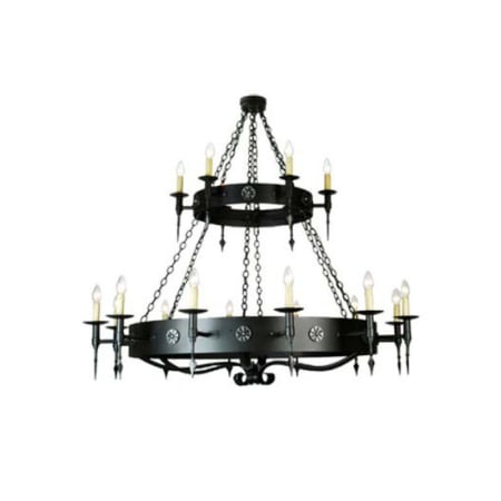 Meyda Tiffany Warwick 18 Light 60" Wide Taper Candle Style Chandelier Dark Roast
