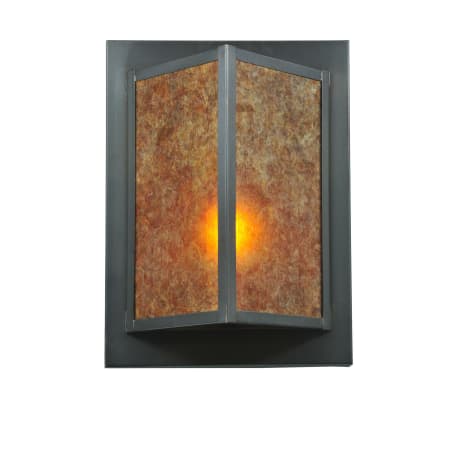 Meyda Tiffany 11" W Wedge Wall Sconce Amber Mica