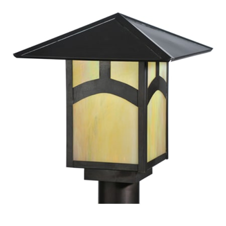Meyda Tiffany Seneca 12" Tall Post Light Craftsman Brown