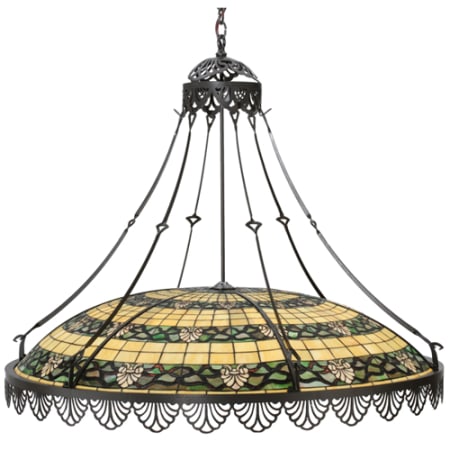 Meyda Tiffany Shell and Ribbon 8 Light 43" Wide Pendant Timeless Bronze