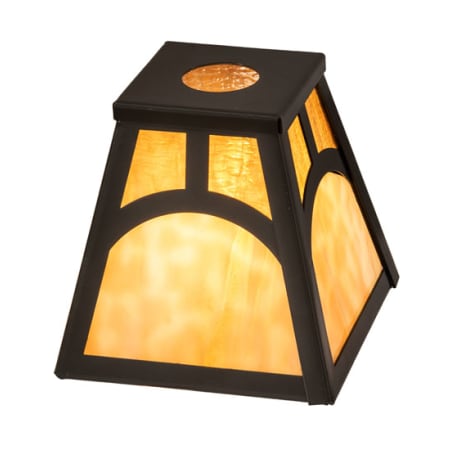 Meyda Tiffany Mission Hill 6" Tall Lamp Shade Timeless Bronze