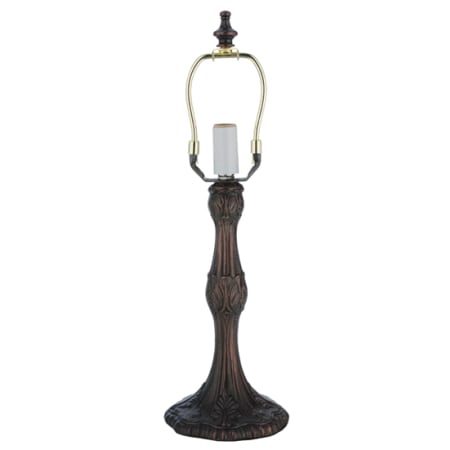Meyda Tiffany Pompeii 9" Tall Lamp Base Mahogany Bronze