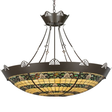 Meyda Tiffany Shell and Ribbon 8 Light 48" Wide Pendant Timeless Bronze