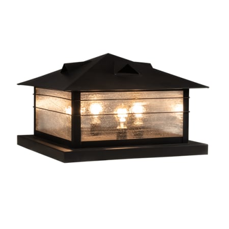 Meyda Tiffany Arrowhead 4 Light 15" Tall Pier Mount Post Light Craftsman Brown / Oil Rubbed Bronze
