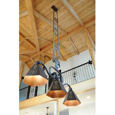 Meyda Tiffany DaCapa 3 Light 64" Wide Linear Pendant N/A