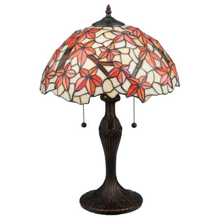 Meyda Tiffany Vintage Stained Glass Coastal 22" H Starfish Table Lamp Mahogany Bronze