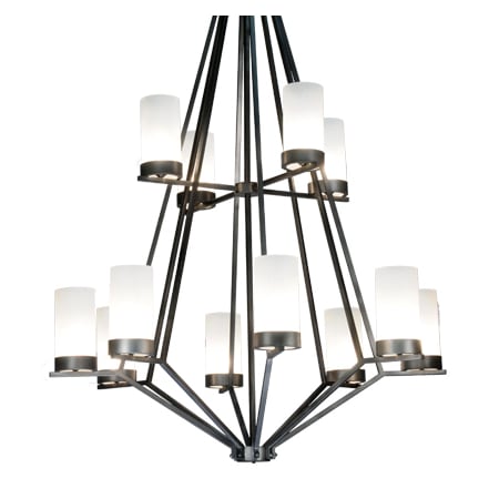 Meyda Tiffany Galen 12 Light 60" Wide Wrought Iron Candle Style Chandelier Wrought Iron