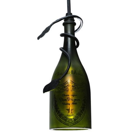 Meyda Tiffany 5" W Personalized Champagne Bottle Mini Pendant Multi Color