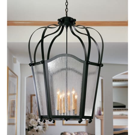 Meyda Tiffany Citadel 6 Light 33" Wide Taper Candle Pendant N/A