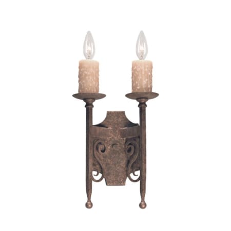 Meyda Tiffany Toscano 2 Light 15" Tall Wall Sconce Pompeii Gold