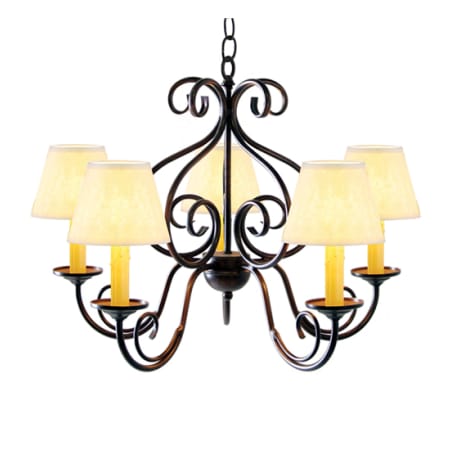 Meyda Tiffany Jenna 5 Light 24" Wide Chandelier Cajun Spice