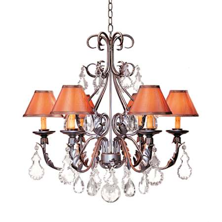 Meyda Tiffany French Elegance 6 Light 28" Wide Crystal Chandelier Crystal