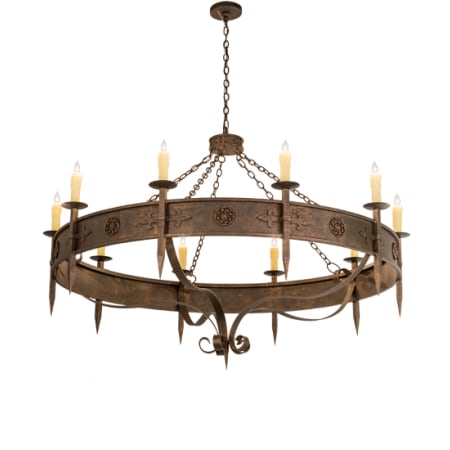 Meyda Tiffany Calandra 10 Light 66" Wide Taper Candle Style Chandelier Timeless Bronze