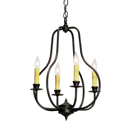 Meyda Tiffany Epare 4 Light 15" Wide Taper Candle Style Chandelier Blackwash