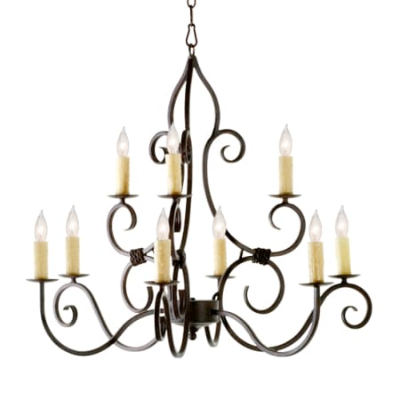 Meyda Tiffany Clayton 9 Light 36" Wide Taper Candle Style Chandelier Cajun Spice