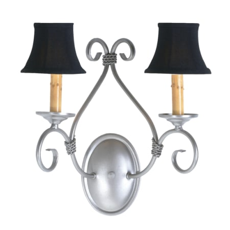 Meyda Tiffany Olivia 2 Light 14" Tall Wall Sconce Pewter