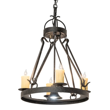 Meyda Tiffany Lakeshore 4 Light 28" Wide Taper Candle Pendant Coffee Bean