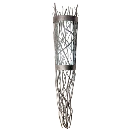 Meyda Tiffany Rama 2 Light 47" Tall Wall Sconce Pewter