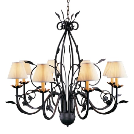 Meyda Tiffany Bordeaux 8 Light 36" Wide Chandelier Rustic Iron