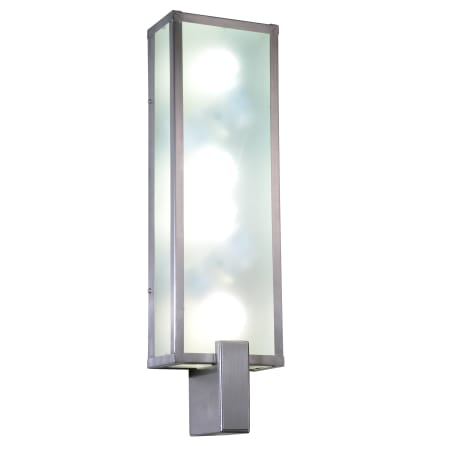 Meyda Tiffany 6" W Avenue U Wall Sconce Brushed Nickel