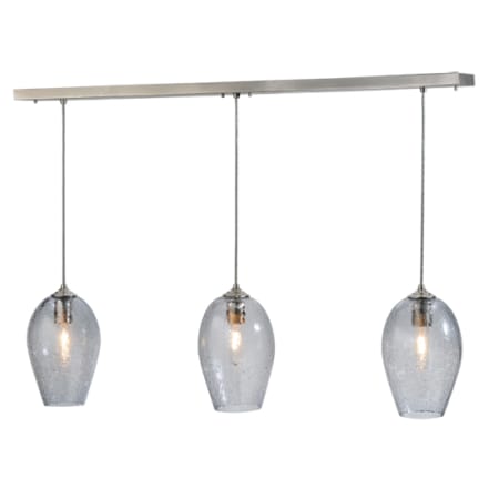 Meyda Tiffany Orb 3 Light 7" Wide Multi Light Pendant Brushed Nickel