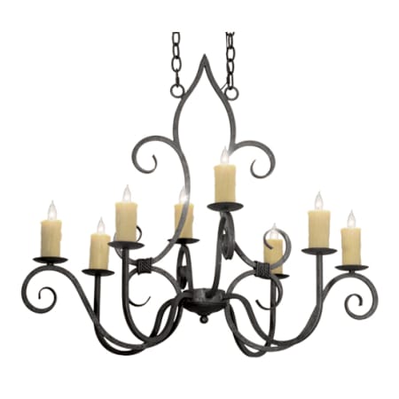 Meyda Tiffany Clifton 8 Light 26" Wide Taper Candle Style Chandelier Pewter