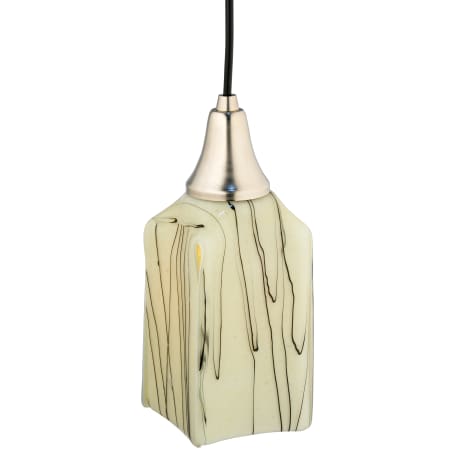 Meyda Tiffany 4" Square Branches Draped Fused Glass Mini Pendant Beige