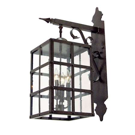 Meyda Tiffany Baretta 4 Light 30" Tall Wall Sconce Antique Iron Gate