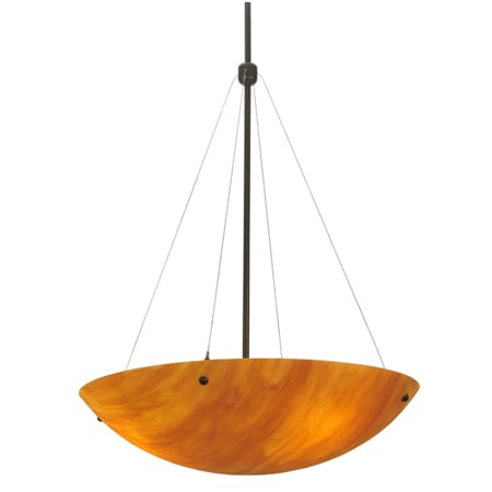 Meyda Tiffany Cypola 3 Light 24" Wide Pendant Timeless Bronze