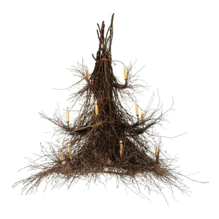 Meyda Tiffany Twigs 15 Light 72" Wide Taper Candle Style Chandelier Mahogany Bronze