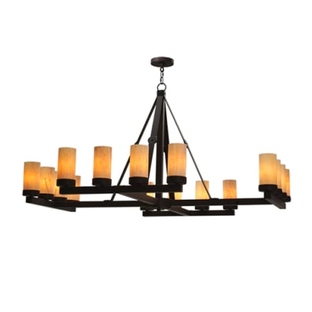 Meyda Tiffany Parker 16 Light 60" Wide Pillar Candle Style Chandelier Cafe-Noir