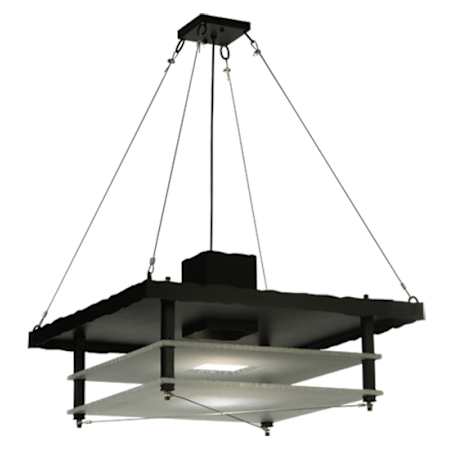 Meyda Tiffany Atlantis 2 Light 43" Wide Abstract Pendant N/A